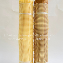 Wholesale Cabinet Chair Furniture Raw Material  Synthetic Semi Bleached Natural Rattan Cane Webbing Rolls natural