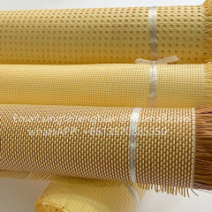 Paper rattan weaving materials, Taiwan yellow paper eye-catching imitation rattan weaving mats, handicraft raw materials, new decorative materials paper webbing