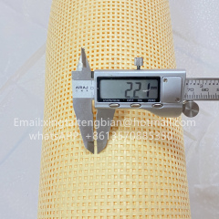 Wholesale Cabinet Chair Furniture Raw Material  Synthetic Semi Bleached Natural Rattan Cane Webbing Rolls natural
