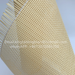 Wholesale Cabinet Chair Furniture Raw Material  Synthetic Semi Bleached Natural Rattan Cane Webbing Rolls natural