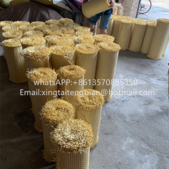 Wholesale Bleached PVC Plastic Mesh Webbing Roll Raw Material Rattan Cane
