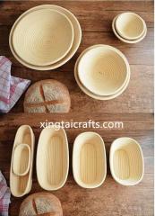 9/10in bread Proofing Basket Natural Rattan Sourdough Proofing Basket Bread Bowl with Cloth LinerDough Rising baking