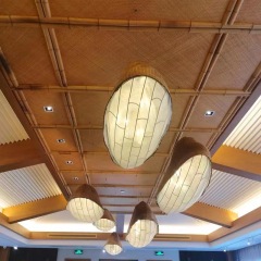 Bamboo mat for ceiling, hollow decoration, bamboo mat, bamboo woven mat, bamboo woven screen material, decoration bamboo mat, herringbone weaving