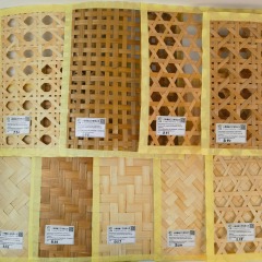 Purely handmade high-end boutique hollow bamboo decoration material ceiling partition screen national style landscape bamboo art bamboo mat