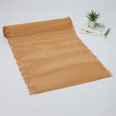 Plastic Rattan Cane Synthetic Woven Open Mesh Net Open Weave Wicker Cane Webbing Roll for DIY Caning Furniture Décor