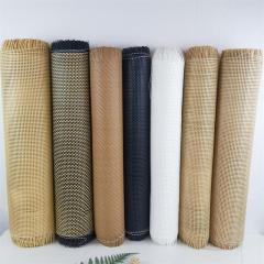 Fast Delivery Natural Mesh Pe Rattan Cane Webbing Roll Woven Webbing Cane Material