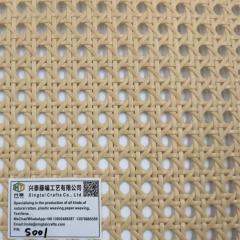 Free Sample Wholesale roll rattan cane webbing plastic rattan pe wicker weave material artificial weave rattan roll plastic