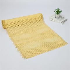 Grid plastic rattan in rolls Strong Natural rattan roll cane webbing for handicrafts