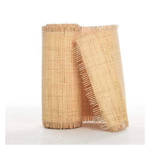 wholesale furniture decoration natural rattan webbing 24 inch open mesh rattan cane webbing rattan roll natural webbing