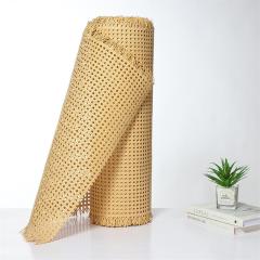 Free Sample Wholesale roll rattan cane webbing plastic rattan pe wicker weave material artificial weave rattan roll plastic