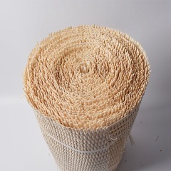Top Quality Wholesale Natural Rattan Roll Mesh Webbing A Grade Raw Rattan Cane Peel Webbing Roll For Diy Crafts