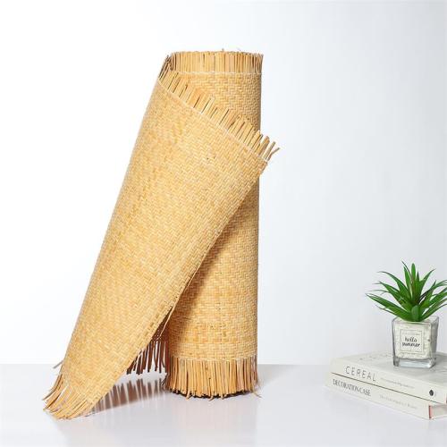 Cheap price fabric rattan roll natural rattan cane webbing roll handmade woven net made in China factory