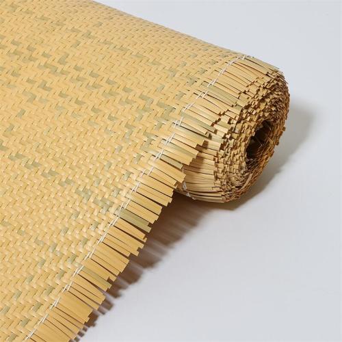 Bleached Vietnam 14Inches Wide PE Wicker Tape Rattan Basket Lampshade Raw Material Plastic Open Mesh Roll Rattan Cane Webbing
