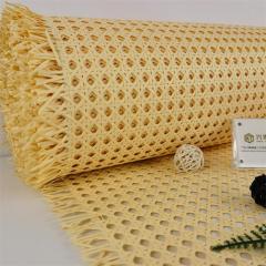 Wholesale Cabinet Chair Furniture Raw Material 15m Paper Synthetic Semi Bleached Natural Rattan Cane Webbing Rolls