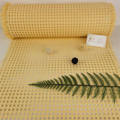 Wholesale Cabinet Chair Furniture Raw Material 15m Paper Synthetic Semi Bleached Natural Rattan Cane Webbing Rolls