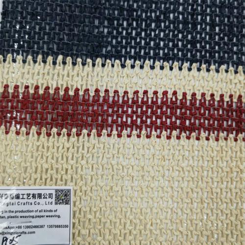 factory Outlet Light brown coarse paper mat woven cross mat