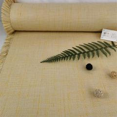 factory Outlet Light brown coarse paper mat woven cross mat
