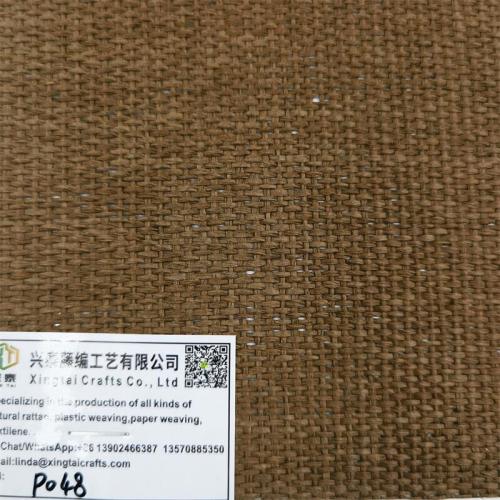 Light brown coarse paper mat woven cross mat