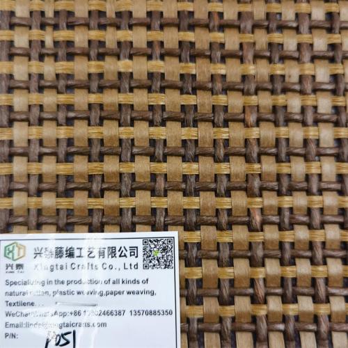 Paper rattan weaving materials, Taiwan yellow paper eye-catching imitation rattan weaving mats, handicraft raw materials, new decorative materials