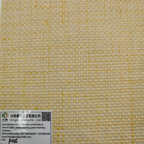 Environmentally friendly papyrus woven raffia cotton thread straw mat antibacterial multi-color luggage and shoes industry PP grass fabric wholesale
