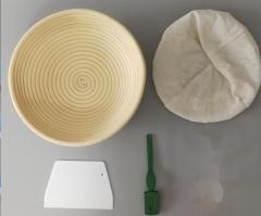 Natural rattan banneton proving basket 100% handmade straw bread banneton bowl wholesale trade