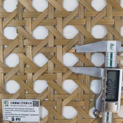 Fine hexagonal rice-shaped bamboo woven decorative bamboo mat decoration bamboo woven mat characteristic