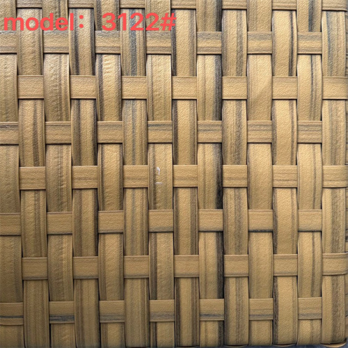Factory Synthet Plastic Rattan Strips Artificial Wicker Synthetic Pe Pvc Roll Weave Raw Material Export Rattan
