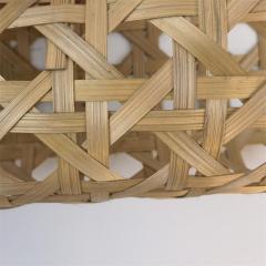 Fine hexagonal rice-shaped bamboo woven decorative bamboo mat decoration bamboo woven mat characteristic