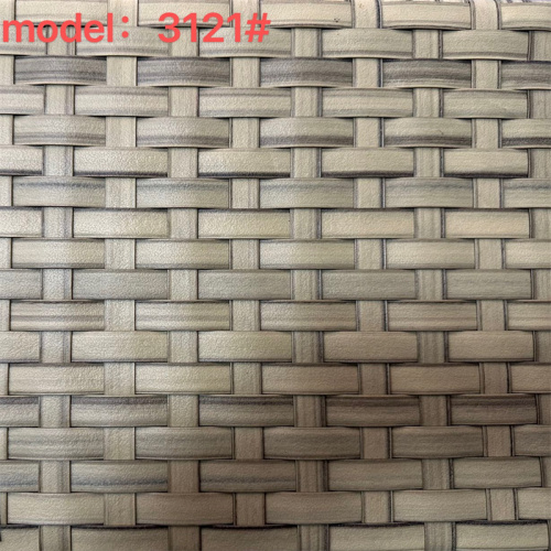 High Quality Garden Bamboo Look Aluminum Frame Patio Furniture Set Outdoor Teslin Mesh Fabric French Bistro Chair