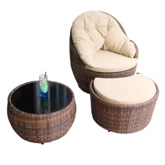 Sillas de tejer resistentes a los rayos UV de Material de muebles Material de mimbre de resina de Rattan de PE plano