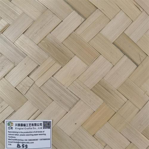 Octagonal hole hand-decorated bamboo net hotel bamboo wall decoration material bamboo mat screen ceiling ceiling