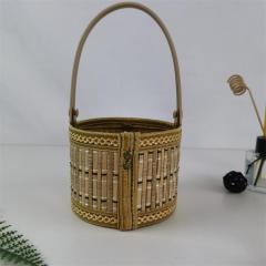 Manufacturers supply new bamboo crafts, hairy crab bamboo basket, egg bamboo basket, local specialty bamboo basket