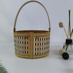 Bamboo folding hand-held bamboo basket rice dumplings moon cake gift box hairy crab egg first birthday souvenir gift packaging