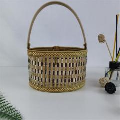 Bamboo folding hand-held bamboo basket rice dumplings moon cake gift box hairy crab egg first birthday souvenir gift packaging