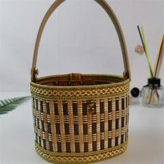 Bamboo basket manufacturer bamboo woven rice dumpling packaging basket moon cake souvenirs specifications, styles and colors can be customized