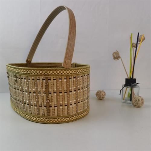 Folding bamboo basket for eggs, bamboo storage basket for hairy crabs, rice dumpling gift box, factory stock, can be customized according to requirements