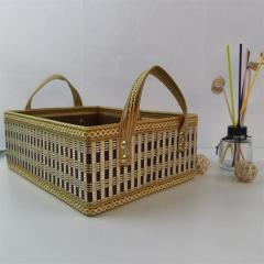 Manufacturers supply Dragon Boat Festival Zongzi Mid-Autumn Festival moon cake gift bamboo basket festival souvenir gift box support customization