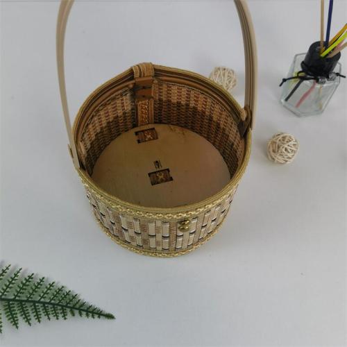 Bamboo basket hand basket Zongzi moon cake sausage bacon egg packaging basket factory direct sales can be customized size