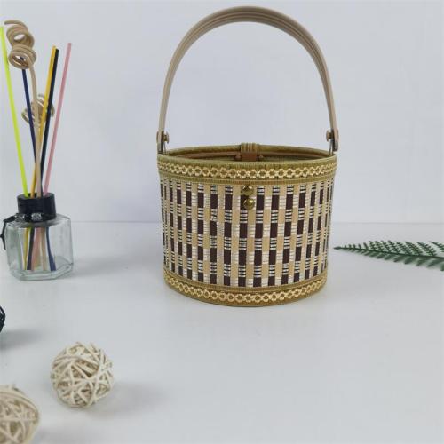 Bamboo basket with edge, fruit packaging gift box, rice dumpling woven bamboo basket, portable bamboo folding basket manufacturer