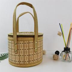 Creative folding bamboo basket made of fine thick materials. Zongzi packaging basket manufacturer specializes in direct sales and wholesale