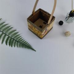 Manufacturers supply folding bamboo basket for rice dumplings, moon cakes, eggs, square bags, gift packaging, storage basket