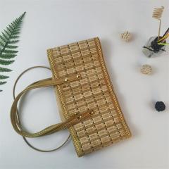 Factory direct supply of artificial woven rice dumpling bamboo basket moon cake bamboo frame local specialty bamboo basket hairy crab storage basket