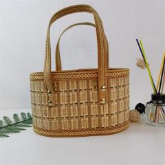 Folding bamboo basket for eggs, fruits, crabs, rice dumplings, moon cakes, gift packaging, customized in various sizes and colors