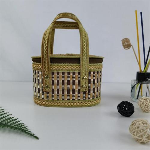 Manufacturers supply hexagonal folding bamboo basket for eggs, crabs, zongzi, local products