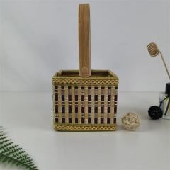 Ready-made supply of bamboo baskets for rice dumplings, moon cakes, oval bamboo baskets for local specialties, bamboo baskets for rice dumplings, manufacturers