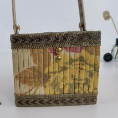 Manufacturers supply folding bamboo basket for rice dumplings, moon cakes, eggs, square bags, gift packaging, storage basket