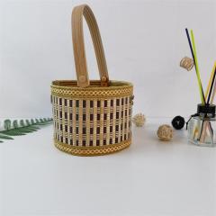 Manufacturers supply Dragon Boat Festival Zongzi Mid-Autumn Festival moon cake gift bamboo basket festival souvenir gift box support customization