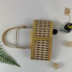 Ready-made supply of bamboo baskets for rice dumplings, moon cakes, oval bamboo baskets for local specialties, bamboo baskets for rice dumplings, manufacturers