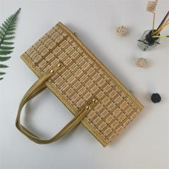 Folding bamboo basket for eggs, fruits, crabs, rice dumplings, moon cakes, gift packaging, customized in various sizes and colors