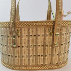 Folding bamboo basket for eggs, fruits, crabs, rice dumplings, moon cakes, gift packaging, customized in various sizes and colors
